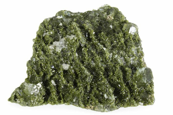 Quartz Crystals on Pistachio-Green Epidote - Turkey #371788